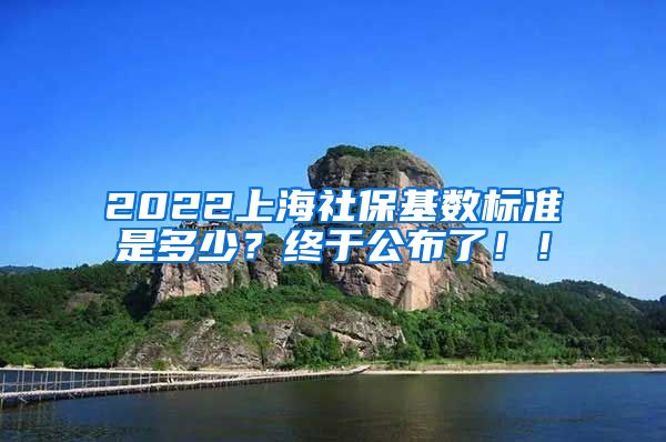 2022上海社保基数标准是多少？终于公布了！！