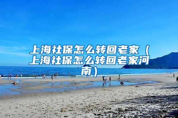 上海社保怎么转回老家（上海社保怎么转回老家河南）