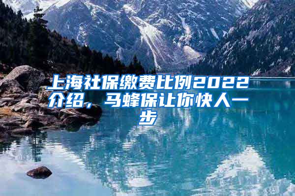 上海社保缴费比例2022介绍，马蜂保让你快人一步