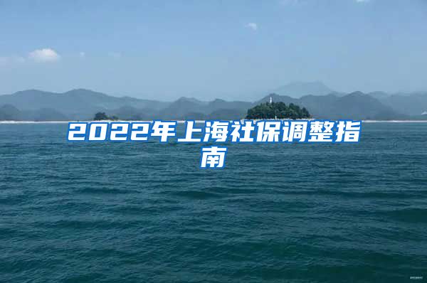 2022年上海社保调整指南