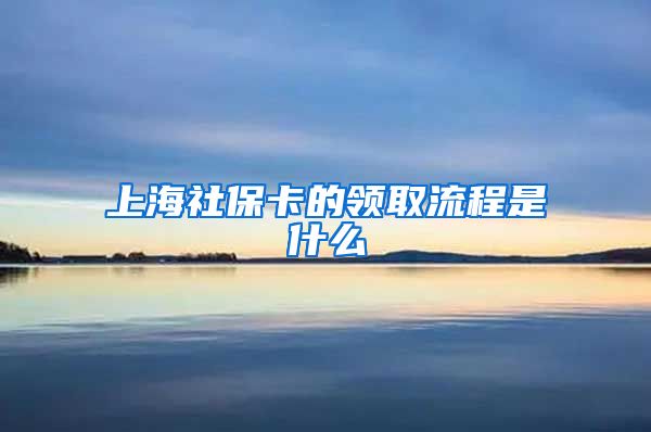 上海社保卡的领取流程是什么