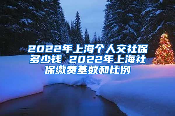 2022年上海个人交社保多少钱 2022年上海社保缴费基数和比例