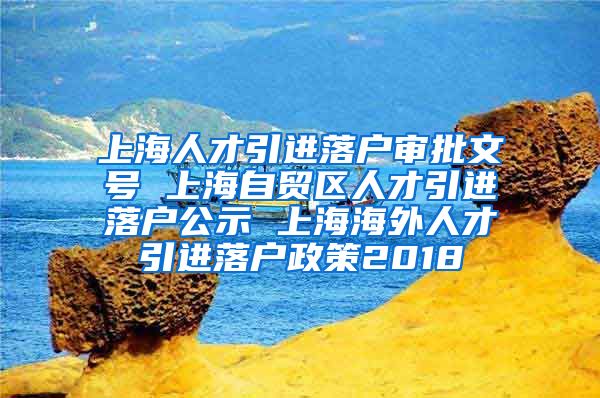 上海人才引进落户审批文号 上海自贸区人才引进落户公示 上海海外人才引进落户政策2018