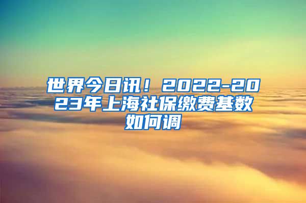世界今日讯！2022-2023年上海社保缴费基数如何调