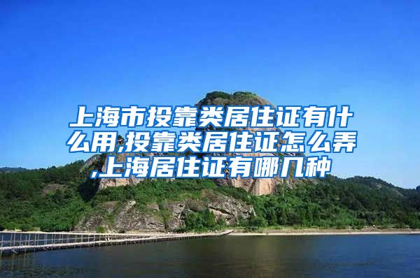 上海市投靠类居住证有什么用,投靠类居住证怎么弄,上海居住证有哪几种