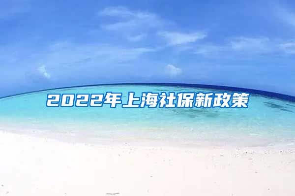 2022年上海社保新政策