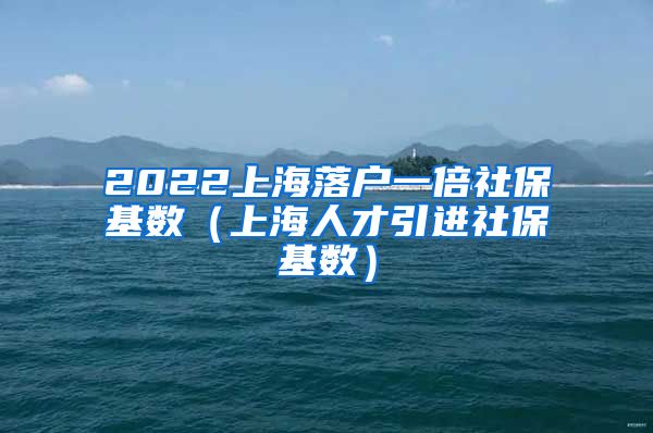 2022上海落户一倍社保基数（上海人才引进社保基数）