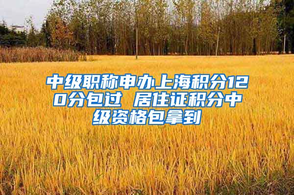 中级职称申办上海积分120分包过 居住证积分中级资格包拿到