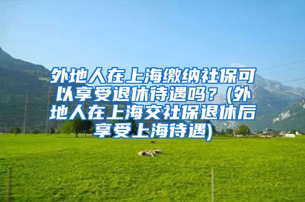 外地人在上海缴纳社保可以享受退休待遇吗？(外地人在上海交社保退休后享受上海待遇)