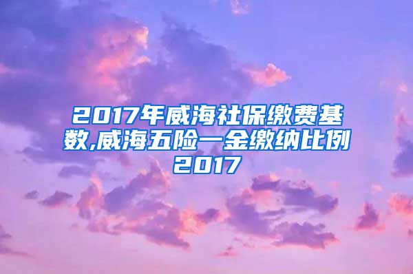 2017年威海社保缴费基数,威海五险一金缴纳比例2017