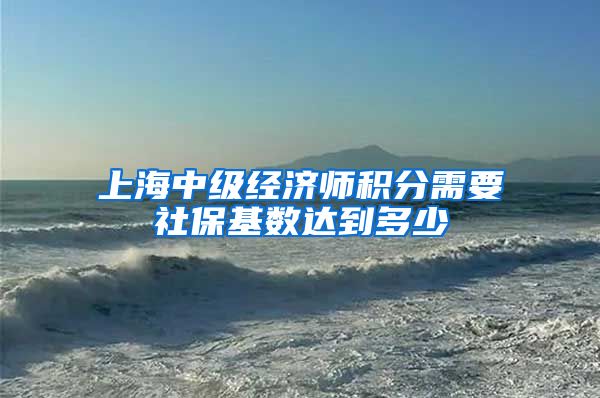 上海中级经济师积分需要社保基数达到多少