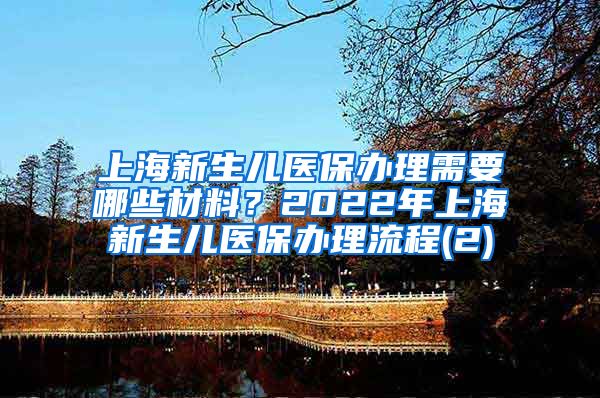 上海新生儿医保办理需要哪些材料？2022年上海新生儿医保办理流程(2)