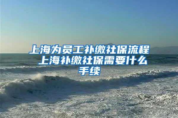 上海为员工补缴社保流程 上海补缴社保需要什么手续