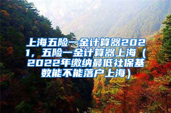 上海五险一金计算器2021，五险一金计算器上海（2022年缴纳最低社保基数能不能落户上海）
