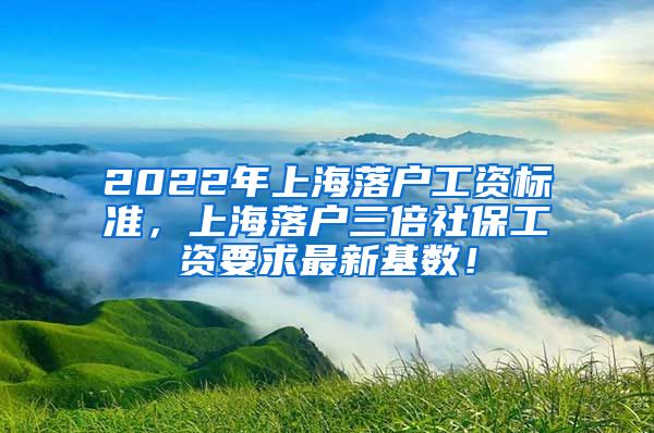 2022年上海落户工资标准，上海落户三倍社保工资要求最新基数！