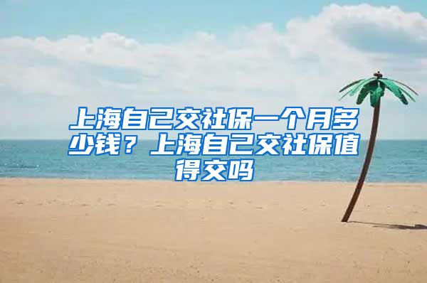 上海自己交社保一个月多少钱？上海自己交社保值得交吗