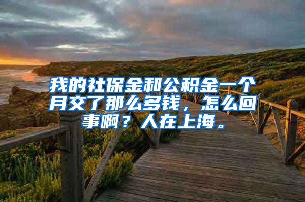 我的社保金和公积金一个月交了那么多钱，怎么回事啊？人在上海。