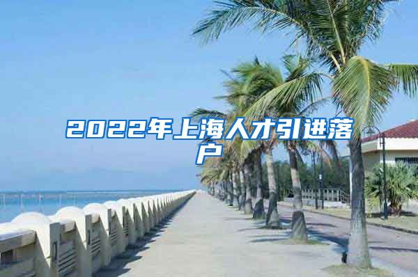 2022年上海人才引进落户