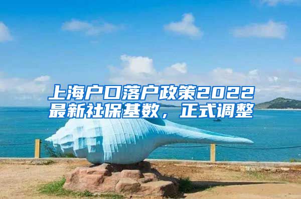 上海户口落户政策2022最新社保基数，正式调整