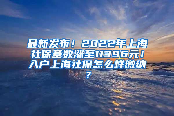 最新发布！2022年上海社保基数涨至11396元！入户上海社保怎么样缴纳？