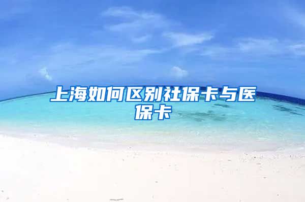 上海如何区别社保卡与医保卡