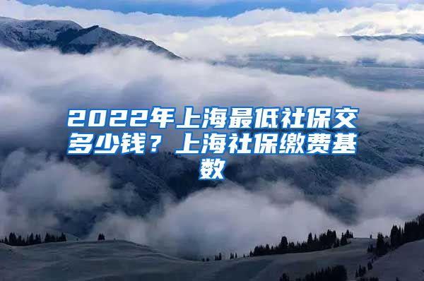 2022年上海最低社保交多少钱？上海社保缴费基数