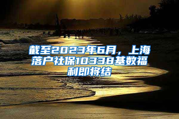 截至2023年6月，上海落户社保10338基数福利即将结