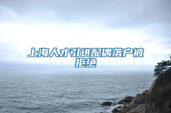 上海人才引进配偶落户被拒绝