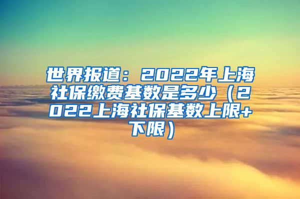 世界报道：2022年上海社保缴费基数是多少（2022上海社保基数上限+下限）