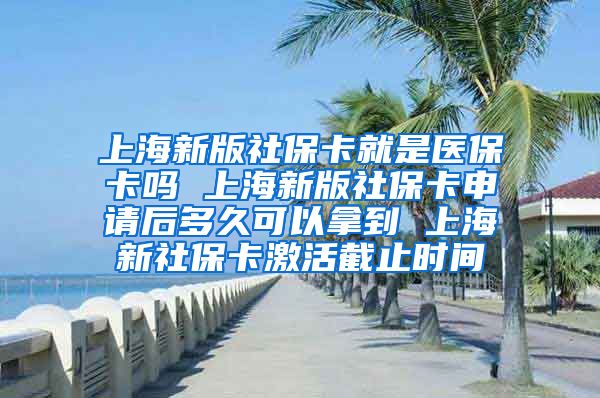 上海新版社保卡就是医保卡吗 上海新版社保卡申请后多久可以拿到 上海新社保卡激活截止时间