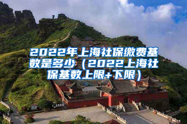 2022年上海社保缴费基数是多少（2022上海社保基数上限+下限）