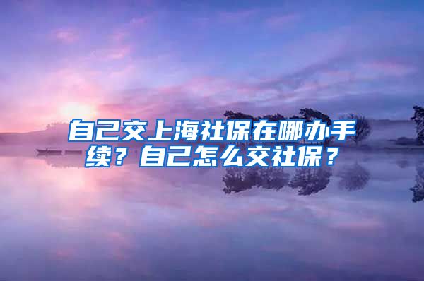 自己交上海社保在哪办手续？自己怎么交社保？